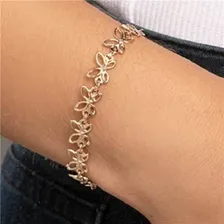 Pulseira Rommanel Borboletas Vazadas Semij贸ia cod 551496 Foto mini 4