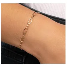 Pulseira Rommanel Corações Vazados Fol Ouro 18k 550683 Comprimento 19 cm Diâmetro 19 cm Foto mini 4