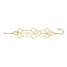 Pulseira Rommanel Dez Mandamentos Tripla 20cm Ouro Foto mini 2