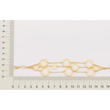 Pulseira Rommanel Dez Mandamentos Tripla 20cm Ouro Foto mini 3