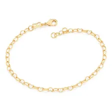 Pulseira Rommanel Fio De Corações Vazados Banhado Ouro 18k Foto mini 1