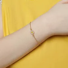 Pulseira Rommanel Infantil Banhado Ouro Margarida 551741 Foto mini 3