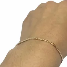 Pulseira Rommanel Masculina Fio Elo Longo Diamantado 550428 Cor Dourado Foto mini  2