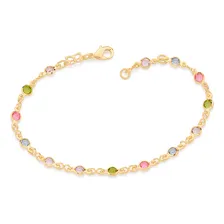 Pulseira Rommanel Pedras Redondas Coloridas 550667 Foto mini 1