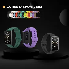 Pulseira Silicone Colorida Sport Para Xiaomi Mi Band 7 Pro Cor Lilás Foto mini 2