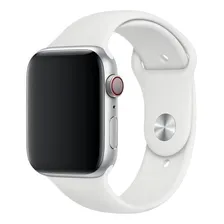 Pulseira Silicone Compatível Relógio Apple Watch 42mm Cor Branco Largura 42 mm Foto  mini 1
