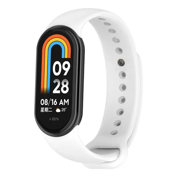 Pulseira Silicone Esportiva Lisa Para Xiaomi Mi Band 8 Foto 1