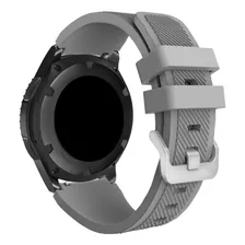 Pulseira Silicone Para Samsung Galaxy Watch 3 45mm (22mm) Cor Cinza Foto mini 2