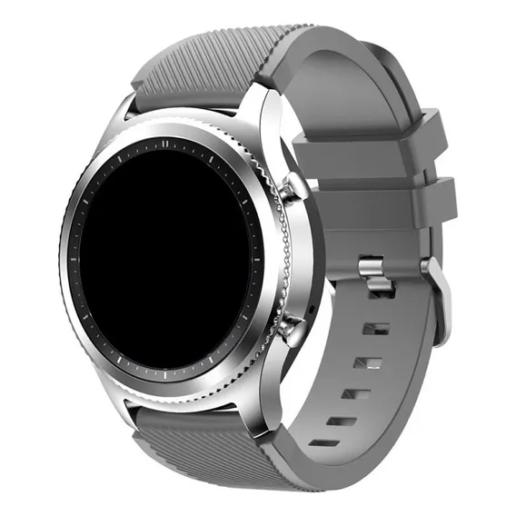 Pulseira Silicone Para Samsung Galaxy Watch 3 45mm (22mm) Cor Cinza Foto 1
