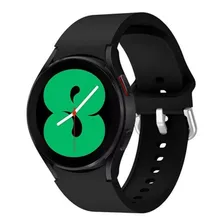 Pulseira Silicone Para Samsung Galaxy Watch 5 40mm 44mm 45mm Cor Preta Foto mini 4