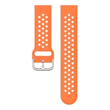 Pulseira Sport Moderna Para Samsung Galaxy Watch Active 2 Cor Laranja Foto mini 4
