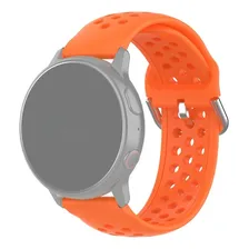 Pulseira Sport Moderna Para Samsung Galaxy Watch Active 2 Cor Laranja Foto mini 1