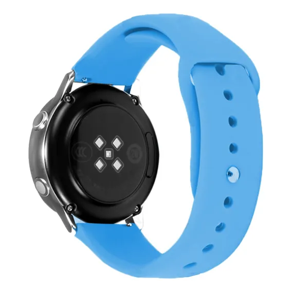 Pulseira Sport Para Galaxy Watch Active 40mm - Gear S2 Classic - Gear Sport R600 - Galaxy Watch 42mm - Amazfit Bip Lite Cor Azul Bb Foto 1
