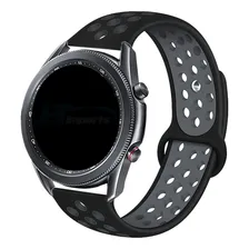 Pulseira Sport Para Gear S3 Frontier - Gear S3 Classic - Galaxy Watch 46mm Bt R800 R805 Cor Preto/Cinza Foto mini 1