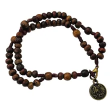 Pulseira Terço De Pulso Medalha De São Miguel Arcanjo Foto mini 3