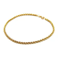 Pulseira Torcida Cordão Baiano Em Ouro 18k Foto  mini 1