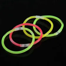 Pulseiras Neon Festa 100 Peças Balada Show Brilha No Escuro Foto mini 3