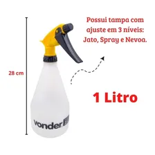 Pulverizador Borrifador Manual Spray 1 Litro Pu 010 Vonder Limpeza Foto mini 4