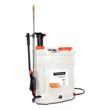 Pulverizador Costal Bateria 20l Bomba Passar Veneno Tramonti Cor Branco/laranja Foto mini 1