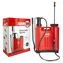 Pulverizador Manual Costal 20 Litros Nove54 - Bomba Veneno Cor Vermelho Foto mini 2