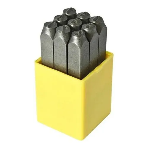 Punção Jogo Marcador Pino Números De 10mm Marcação Algarismo Foto 1
