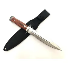 Punhal Faca Colecionador Corte Duplo Com Serra + Bainha Foto mini 1