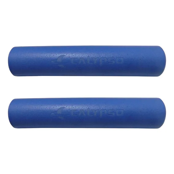 Punho Bicicleta Manopla Calypso Sil Em Silicone Bike Azul Foto 1