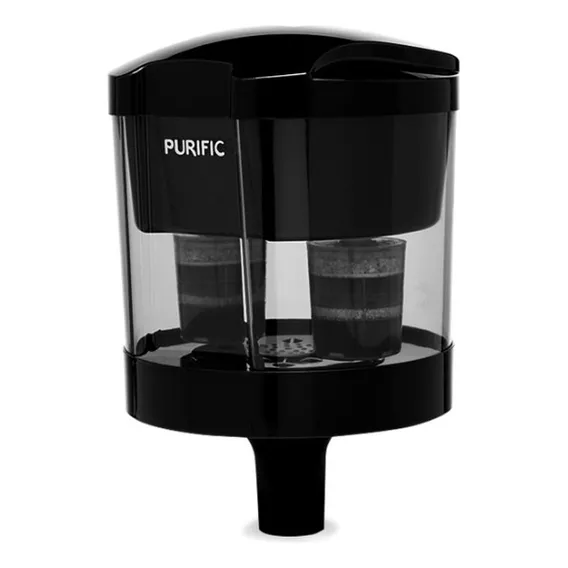 Purificador Água Filtro Bebedouro Refil Camadas Purific Cor Preto Fumê Foto 1