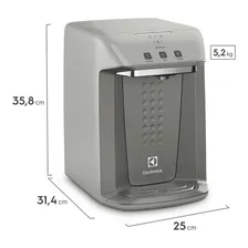 Purificador Filtro Agua Gelada Electrolux Três Temperaturas Cor Prata / Cinza Bivolt Foto mini  3