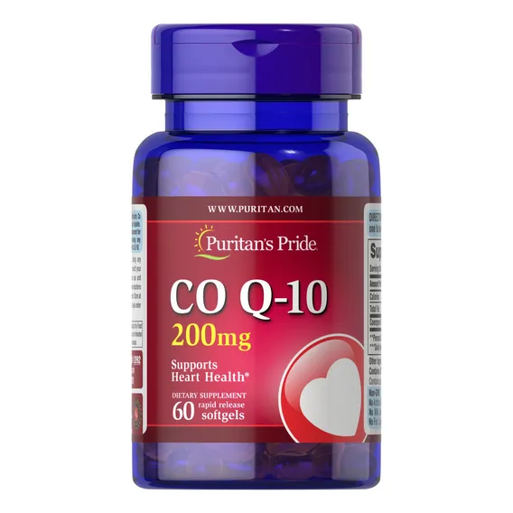 Puritans Pride Q-sorb Coenzima Q-10 200mg 60 Cáps Foto 1