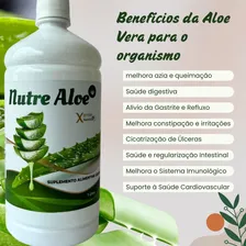 Puro Gel De Babosa Organico Nutrealoe 1 Litro Suco Puro Foto mini  3