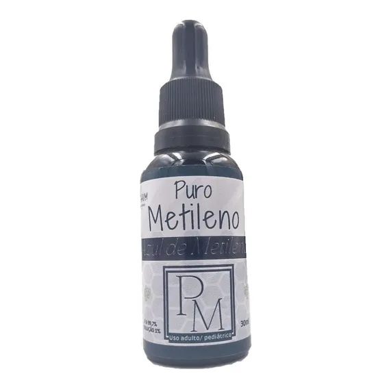 Puro Metileno Azul De Metileno Pa Puro 1% Frasco Gotas 30ml Foto 1