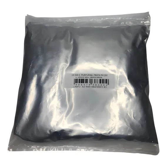 Purpurina Em P贸 Gliart 500gr Prata Foto 1