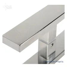 Puxador Aço Inox 304 - 30 X 20cm Entre Furos - Starpuxadores Cor Polido Polido Foto mini 4