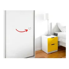 Puxador Adesivo Slim P/ Box Portas Armários Redondo Cromado Foto mini  2