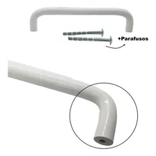 Puxador Alça Trave Branco Em Alumínio 224mm + Parafusos Foto mini  3