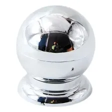 Puxador Bola Grande Cromado Com 10 Peças Foto mini 1