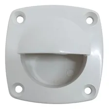 Puxador Branco Seavix Abs Reforçado Uso Universal Usado Em Tampas De Viveiros Armarios Gavetas Cômodas Guarda Roupas Barcos Lanchas Iates Veleiros Seavix Trailers Motorhome Porta Escotilhas Foto mini 1