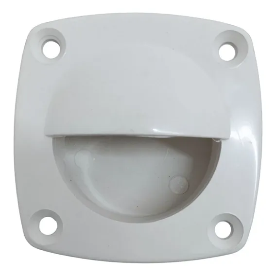 Puxador Branco Seavix Abs Reforçado Uso Universal Usado Em Tampas De Viveiros Armarios Gavetas Cômodas Guarda Roupas Barcos Lanchas Iates Veleiros Seavix Trailers Motorhome Porta Escotilhas Foto 1
