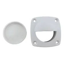 Puxador Branco Seavix Abs Reforçado Uso Universal Usado Em Tampas De Viveiros Armarios Gavetas Cômodas Guarda Roupas Barcos Lanchas Iates Veleiros Seavix Trailers Motorhome Porta Escotilhas Foto mini 3
