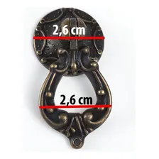 Puxador Colonial Alça Moveis Antigo Gaveta Cristaleira 8 Uni Foto mini 3