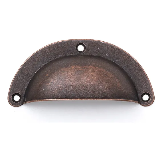 Puxador Colonial Bronze Cristaleira Gaveta Concha 120 Pçs Foto 1