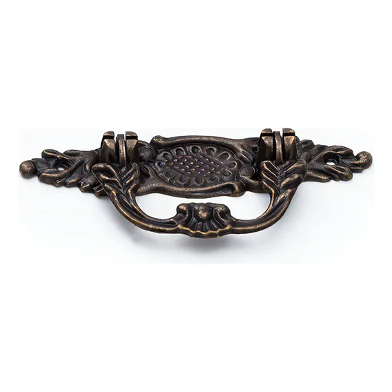 Puxador Colonial - Bronze - Cristaleira M贸veis Antigos 4 Pcs Foto 1