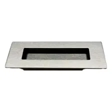 Puxador Concha Embutir Porta Gaveta Inox Escovado 15cm Foto mini 2