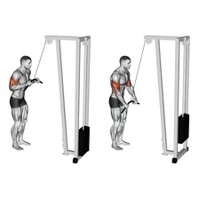 Puxador Curvo Revestido Maciço 50cm Enrijecimento Muscular Foto mini 3