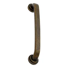 Puxador De Gaveta Vintage Colonial Retrô Latao Maciço Bronze Foto mini  2