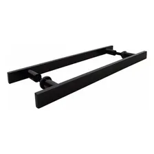 Puxador Duplo 40 Cm - 1 Preto Fosco - Porta Madeira/vidro Foto mini 2