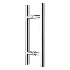 Puxador Duplo Cleveland Inox 80cm Para Porta Madeira/vidro Cor Polido Foto mini 1