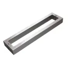 Puxador H 80 Cm Quadrado Duplo Pisa Inox Escovado Soprano Foto mini 2