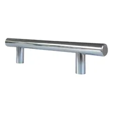 Puxador Inox Para M贸veis Gaveta Porta Haste Redondo 15cm Cor Inox Polido Lisa Foto mini 2